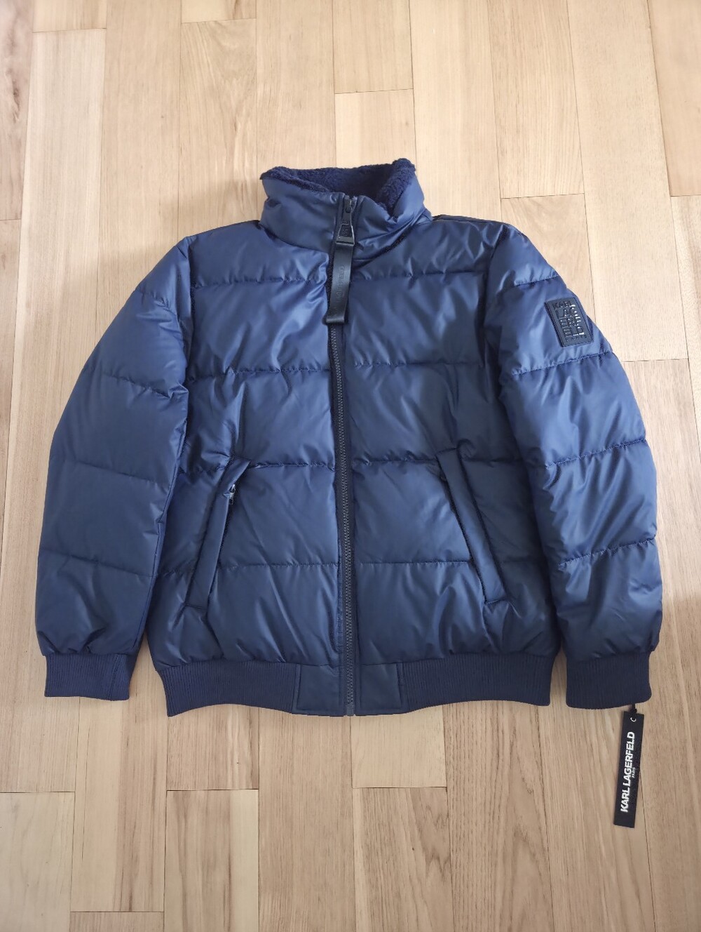 Karl Lagerfield Paris Puffer Jacket Men's Size Large NWT